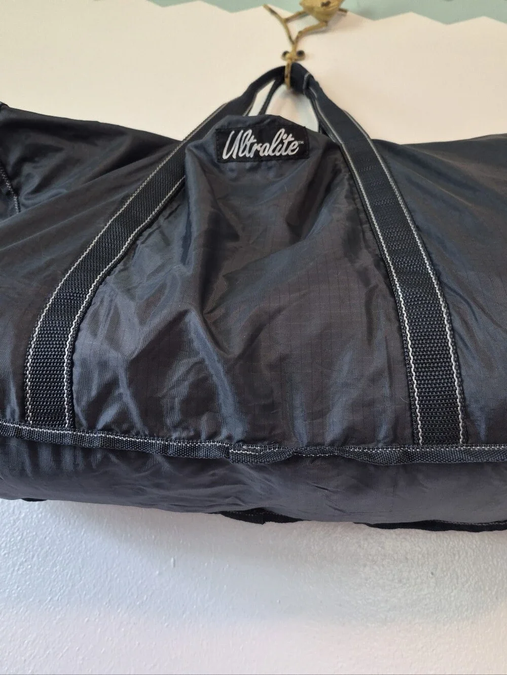 Ultralite Duffle Bag Smokey Blue Zip 15x22 Inch